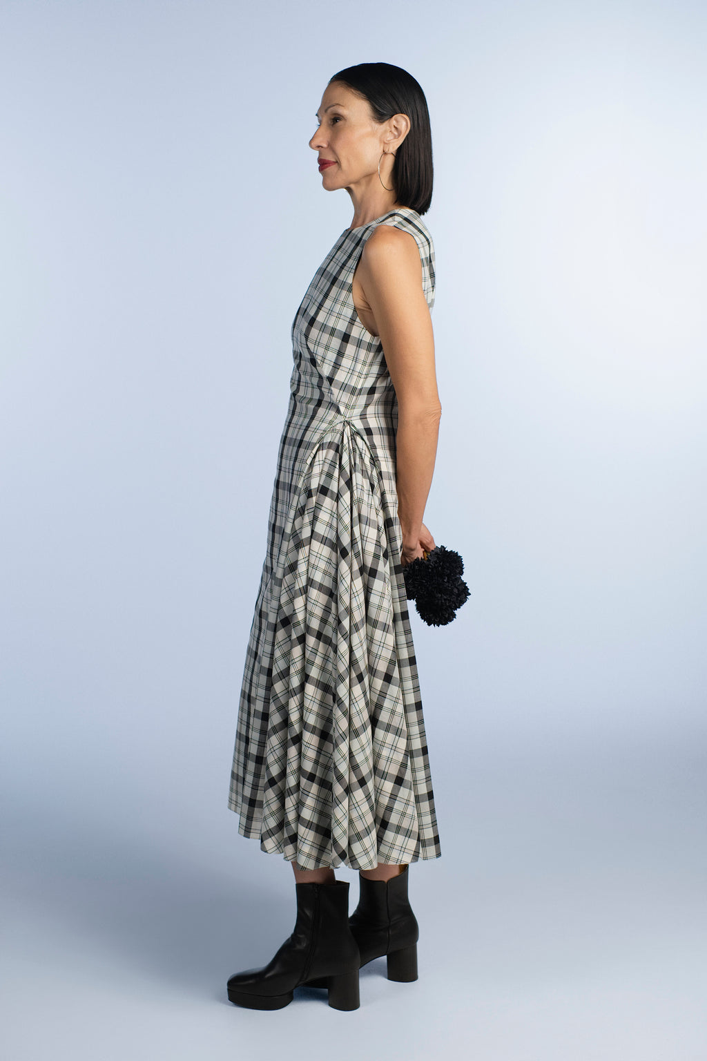 Plaid Pleated Dress