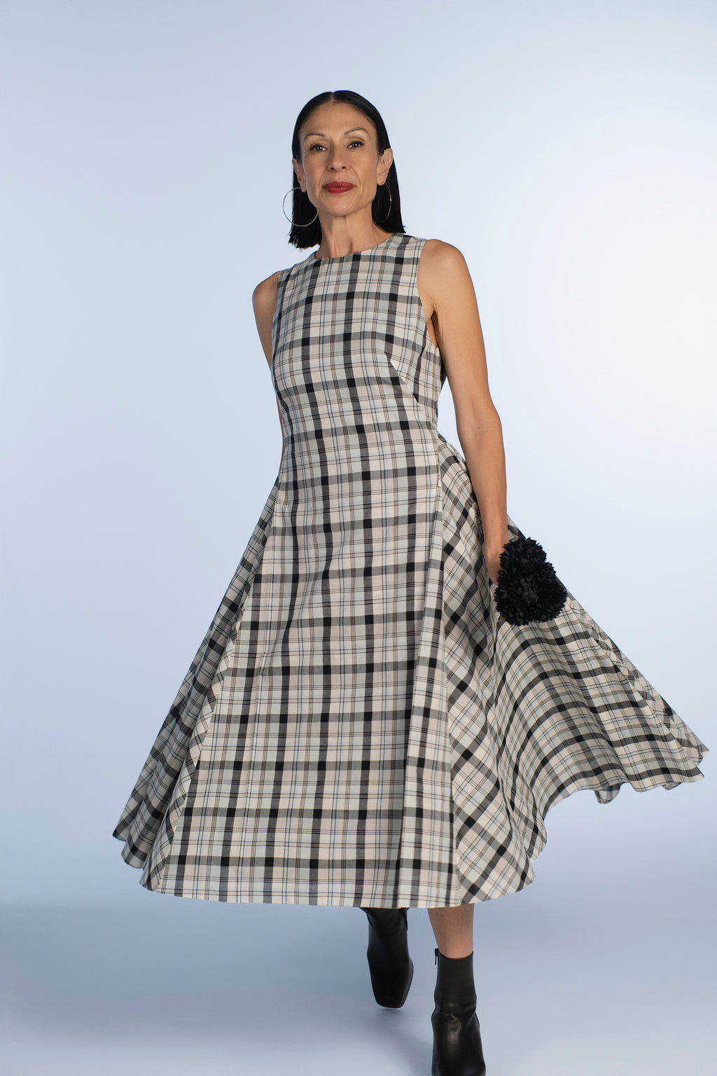 Plaid Pleated Dress