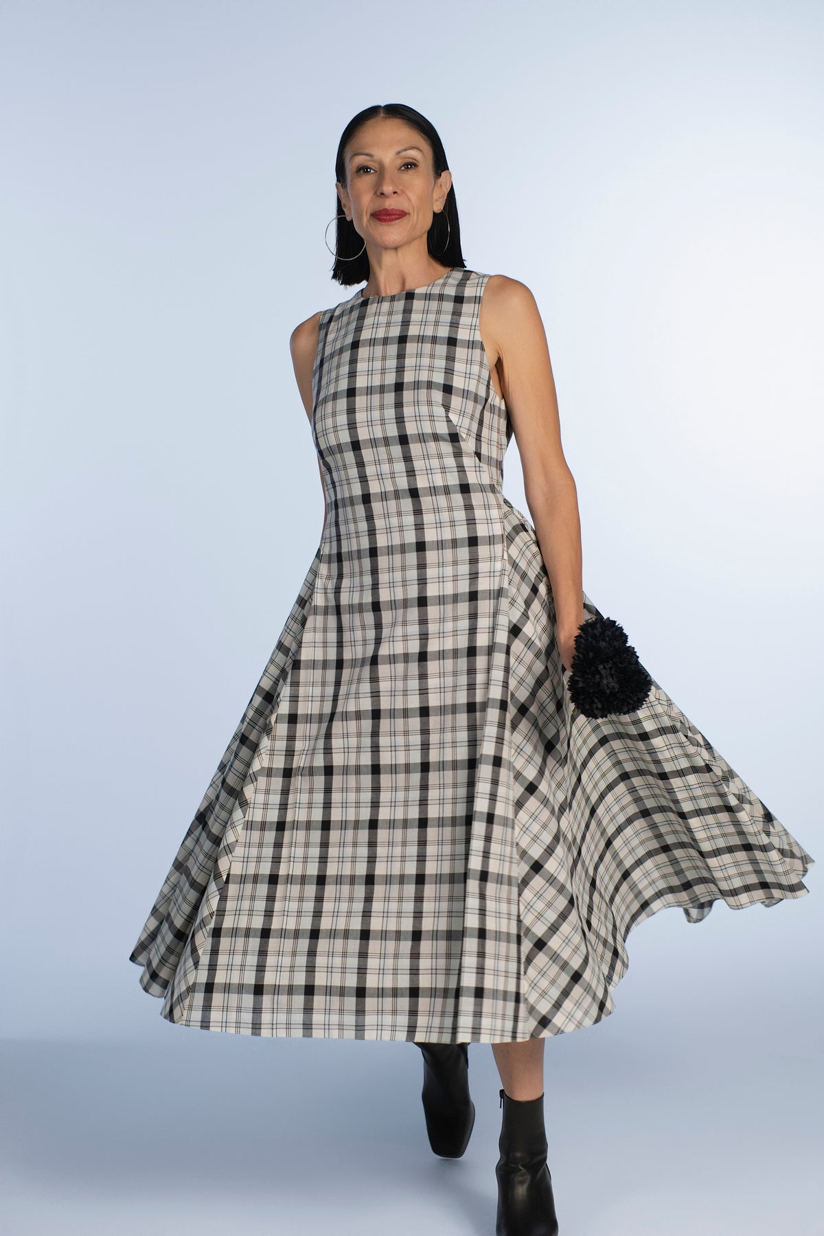 Plaid Pleated Dress