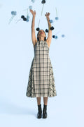 Plaid Pleated Dress