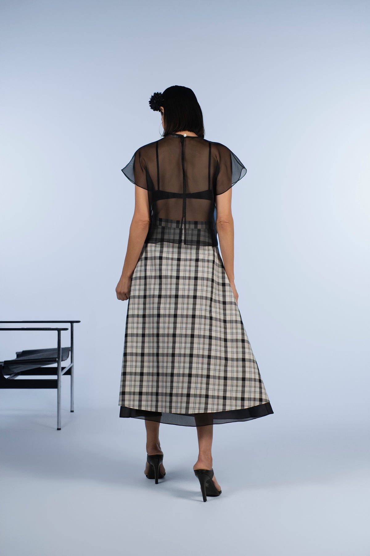 Plaid A-Line Skirt