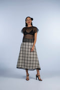 Plaid A-Line Skirt