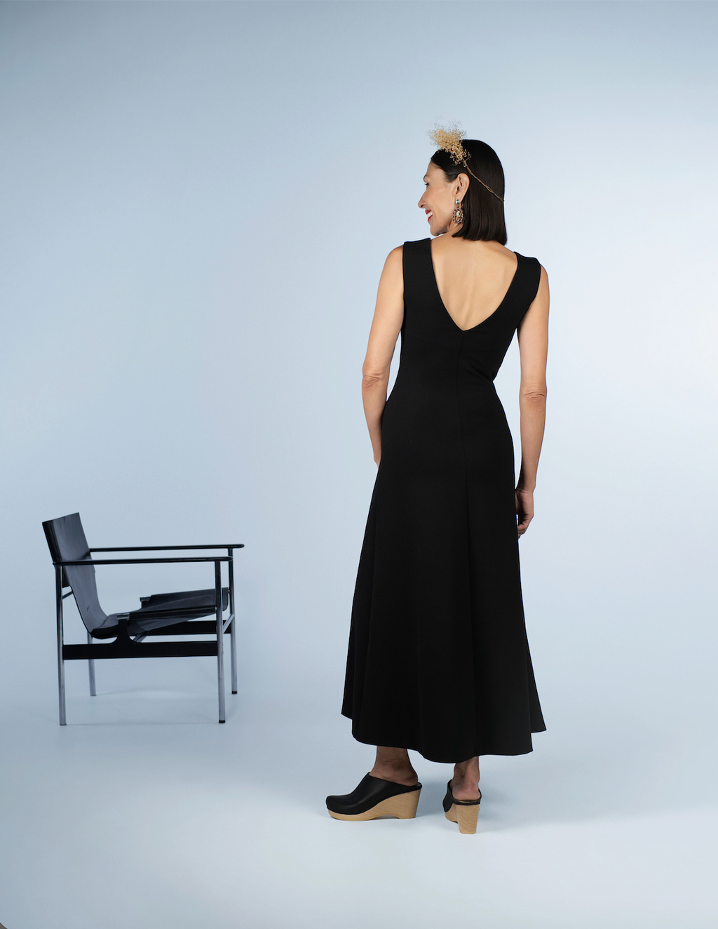 V Neck Ponte Dress